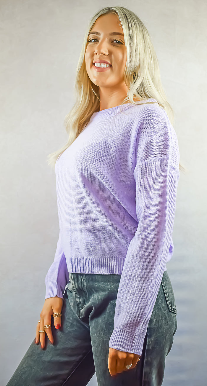 Boxy Fit Long Sleeve Jumper
